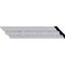 Ekena Millwork 2 7/8"H x 2 1/2"P x 3 7/8"F x 94 1/2"L, (11 1/4" Repeat) Telma Twisted Leaf Crown Moulding MLD03X02X04TE - alternate 1
